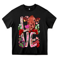 Black love cow valentine Heavy Core Tee - RacoonDesign