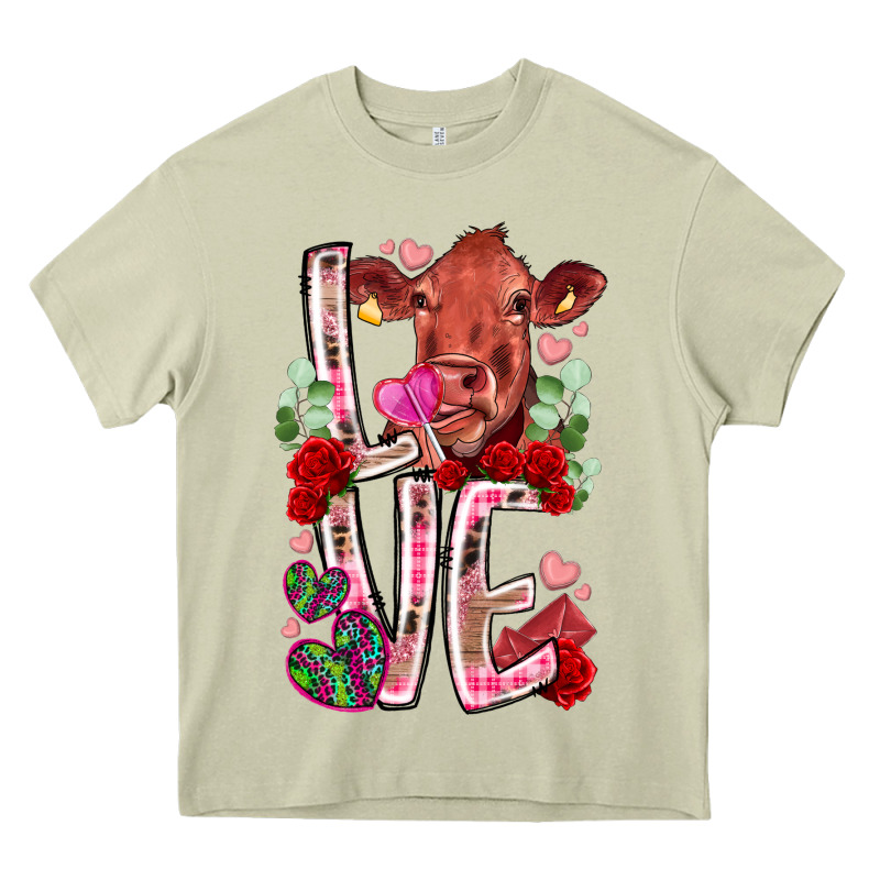 Love Cow Valentine Heavy Core Tee by RacoonDesign | Teevron
