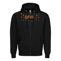 Black for the love of the game basketball Zipper Hoodie - Jasminsmagicworld