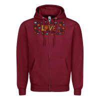 Burgundy for the love of the game basketball Zipper Hoodie - Jasminsmagicworld