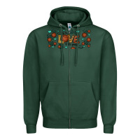 Sports Green for the love of the game basketball Zipper Hoodie - Jasminsmagicworld