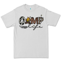 Dove Grey camp life Premium Tee - CowhideDigitalArt
