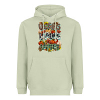 Matcha Leaves lattes Fall pumpkin Heavyweight Hoodie - NancyCooperArtShop