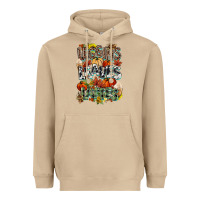 Mushroom Leaves lattes Fall pumpkin Heavyweight Hoodie - NancyCooperArtShop