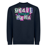 Navy small business mama Heavyweight Sweatshirt - MaliasSmallBusiness