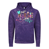 Cloud Purple nurse life Vintage Hoodie - BarkalooDesign