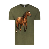 Vintage Olive Quarter Horse Vintage Tee - LillyAllenDesigns