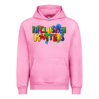 Fuchsia Pink Inclusion matters Urban Hoodie - FaDigitalArtStudio