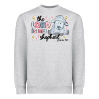 Heather Grey the lord is my shepherd Heavyweight Sweatshirt - MaliasSmallBusiness