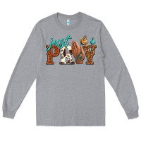 Heather Grey just pray Long Sleeve Tee - NancyCooperArtShop
