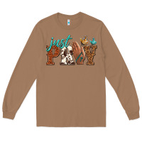Toasted Coconut just pray Long Sleeve Tee - NancyCooperArtShop