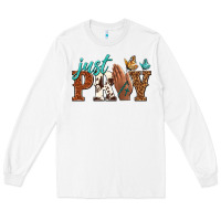 White just pray Long Sleeve Tee - NancyCooperArtShop