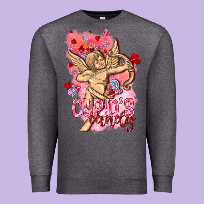 Cupids Candy With Candies Valentine's Day Premium Sweatshirt Designed By Howdyjamesfarm