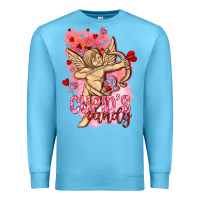 Ocean Blue Cupids candy with candies Valentine's Day Premium Sweatshirt - HowdyJamesFarm