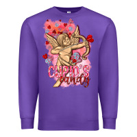 Purple Cupids candy with candies Valentine's Day Premium Sweatshirt - HowdyJamesFarm