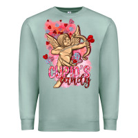 Seafoam Cupids candy with candies Valentine's Day Premium Sweatshirt - HowdyJamesFarm