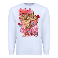 White Cupids candy with candies Valentine's Day Premium Sweatshirt - HowdyJamesFarm