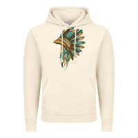Vintage Artic indian leopard headdress blue Vintage Hoodie - BarkalooDesign