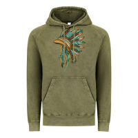 Indian Leopard Headdress Blue Vintage Hoodie | Teevron