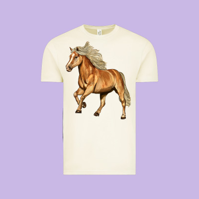 Haflinger Horse Vintage Tee Designed By Lillyallendesigns