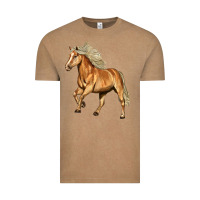 Vintage Coffee Haflinger Horse Vintage Tee - LillyAllenDesigns