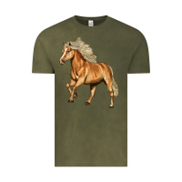 Vintage Olive Haflinger Horse Vintage Tee - LillyAllenDesigns
