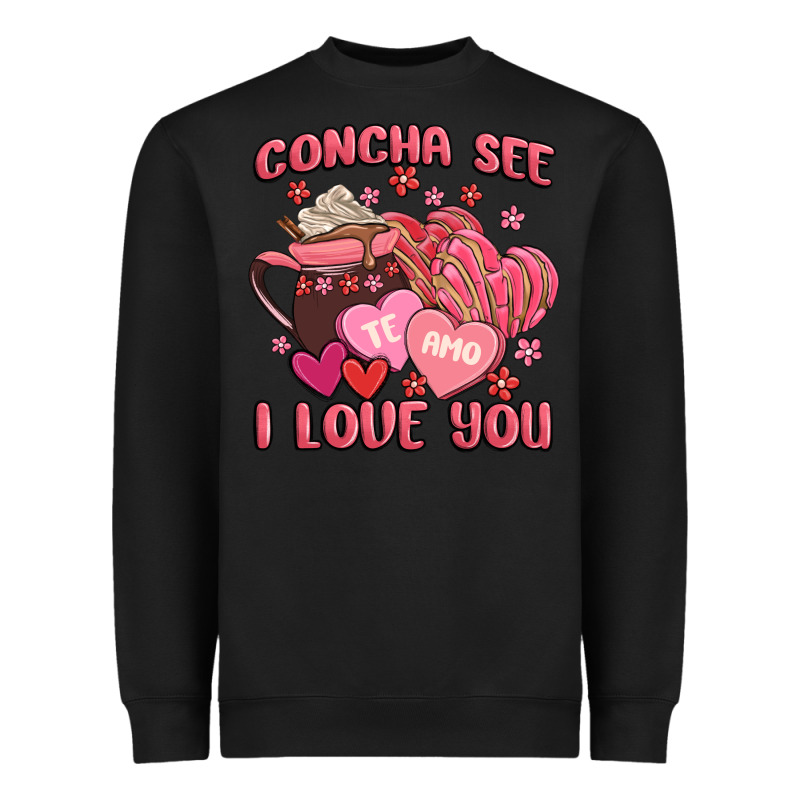Concha See Te Amo  I Love You Heavyweight Sweatshirt by MaliasSmallBusiness | Teevron