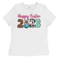 White Happy Easter 2023 Easter Day Ladies Tee - Neo Western