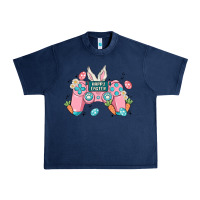 Navy happy easter Urban Heavy Tee - MaliasSmallBusiness