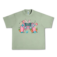 Oil Green happy easter Urban Heavy Tee - MaliasSmallBusiness