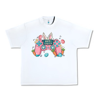 White happy easter Urban Heavy Tee - MaliasSmallBusiness