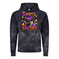 Cloud Black sweet and spooky halloween cow Vintage Hoodie - Jasminsmagicworld
