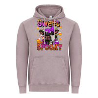 Vintage Zinc sweet and spooky halloween cow Vintage Hoodie - Jasminsmagicworld