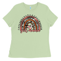 Matcha girl mama western leopard rainbow Ladies Tee - JahusDesignShop