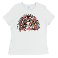 White girl mama western leopard rainbow Ladies Tee - JahusDesignShop