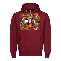 Burgundy Christmas baby cow hot cocoa Zipper Hoodie - Jasminsmagicworld