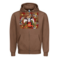 Chestnut Christmas baby cow hot cocoa Zipper Hoodie - Jasminsmagicworld