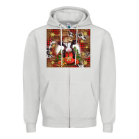 Dove Grey Christmas baby cow hot cocoa Zipper Hoodie - Jasminsmagicworld