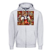 Heather Grey Christmas baby cow hot cocoa Zipper Hoodie - Jasminsmagicworld