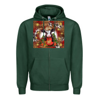 Sports Green Christmas baby cow hot cocoa Zipper Hoodie - Jasminsmagicworld