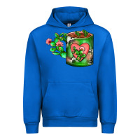 Cobalt Cactus Coffee cup Urban Hoodie - FaDigitalArtStudio