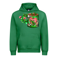 Emerald Cactus Coffee cup Urban Hoodie - FaDigitalArtStudio