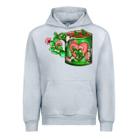 Heather Grey Cactus Coffee cup Urban Hoodie - FaDigitalArtStudio