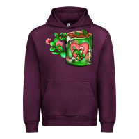 Mauve Wine Cactus Coffee cup Urban Hoodie - FaDigitalArtStudio