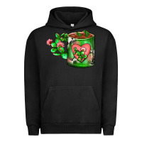 Pigment Black Cactus Coffee cup Urban Hoodie - FaDigitalArtStudio