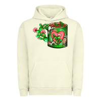 Pigment Pistachio Cactus Coffee cup Urban Hoodie - FaDigitalArtStudio