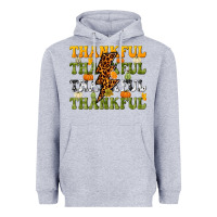 Heather Grey Thankful Thankful Thankful Heavyweight Hoodie - NancyCooperArtShop
