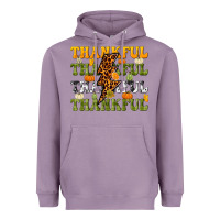 Lavender Thankful Thankful Thankful Heavyweight Hoodie - NancyCooperArtShop
