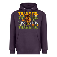 Plum Thankful Thankful Thankful Heavyweight Hoodie - NancyCooperArtShop