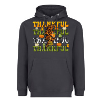 Smoke Thankful Thankful Thankful Heavyweight Hoodie - NancyCooperArtShop